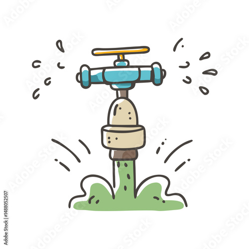water sprinkler icon, water sprinkler vector illustration-simple illustration of water sprinkler, perfect for water sprinkler logos and icons