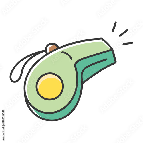 whistle icon, whistle vector illustration-simple illustration of whistle, perfect for whistle logos and icons