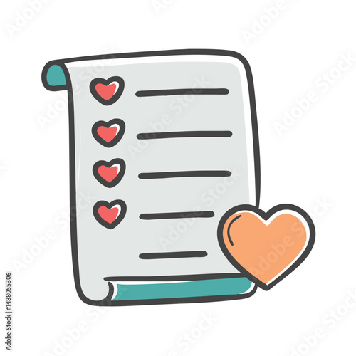 wishlist icon, wishlist vector illustration-simple illustration of wishlist, perfect for wishlist logos and icons