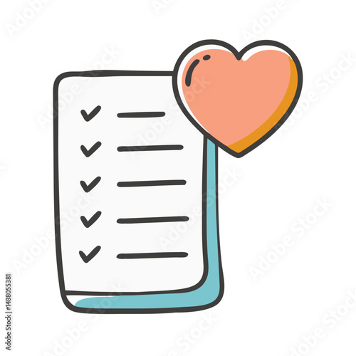 wishlist icon, wishlist vector illustration-simple illustration of wishlist, perfect for wishlist logos and icons