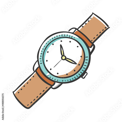 wristwatch icon, wristwatch vector illustration-simple illustration of wristwatch, perfect for wristwatch logos and icons