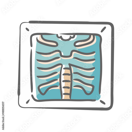x ray icon, x ray vector illustration-simple illustration of x ray, perfect for x ray logos and icons