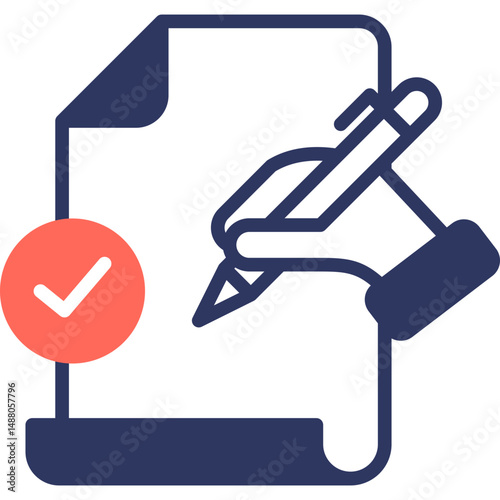 Evaluation mixed color icon
