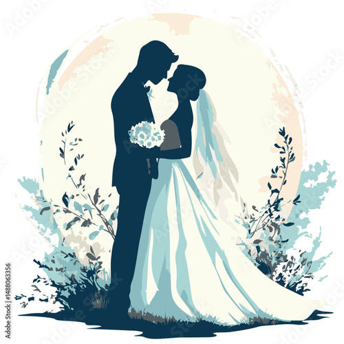 Happy Wedding Couple