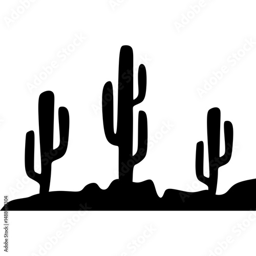 Cactus Silhouette Design