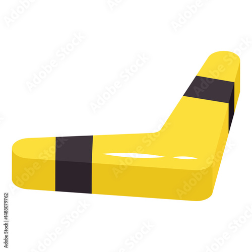 A unique design icon of boomerang 