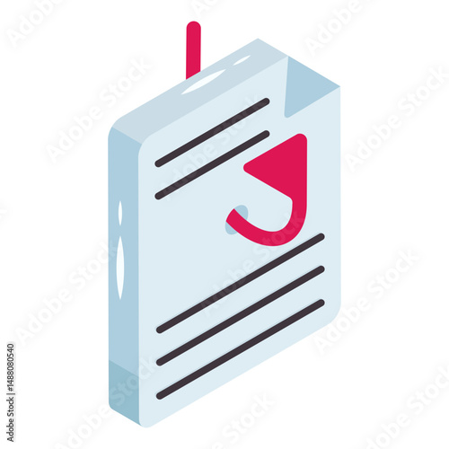 Premium download icon of file phishing 