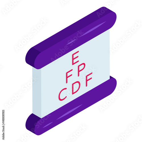 Modern design icon of eye test