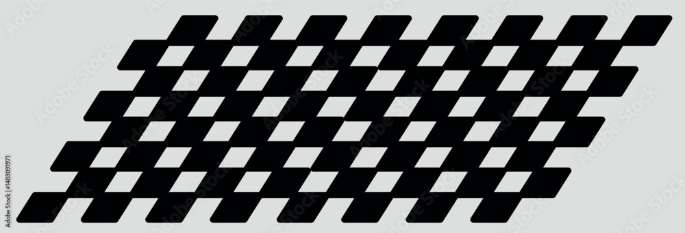 Naklejka premium Checkered Flag Background – Bold Racing Pattern for Motorsports, Events