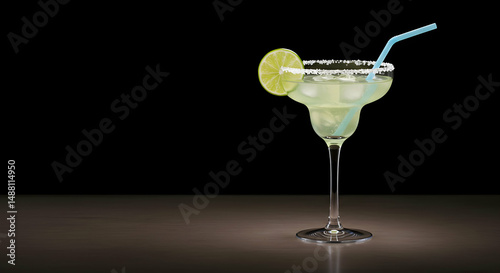 margarita,  cocktail,  lime, Margarita Cocktail on Dark Background