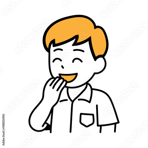 student boy Avatar people human school cartoon giggle