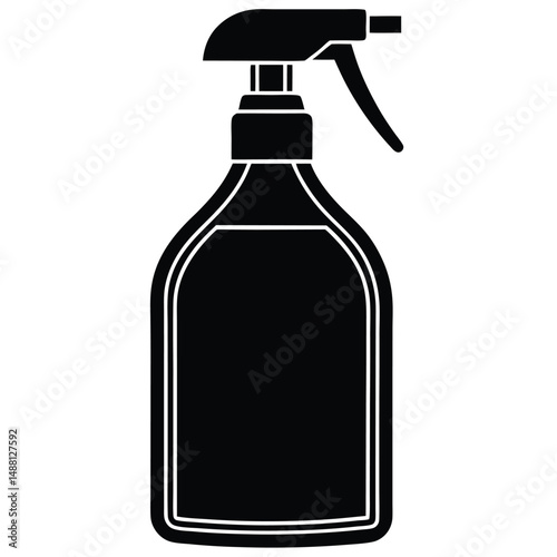 cleaner element isolated disinfectant bottle on white background