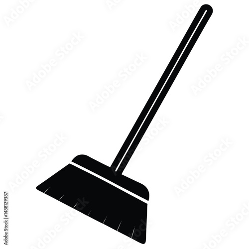 cleaner element isolated dustpan on white background