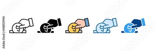 Charity Icon Set Multiple Style Collection