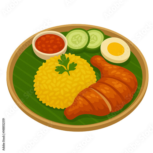 Nasi kuning ayam