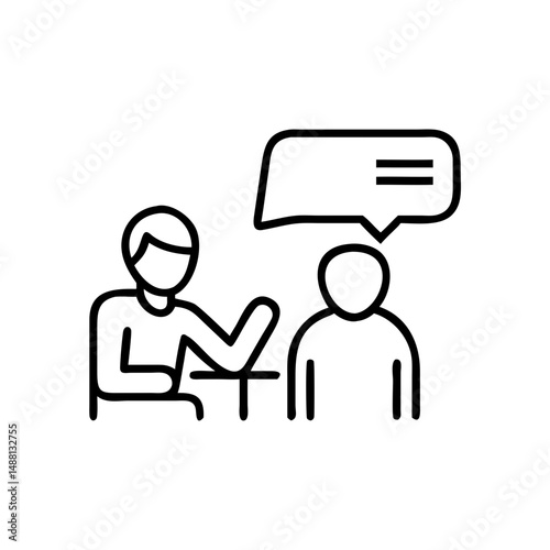 Teacher talking one-on-one with teen, mentoring and mental health in teenagers