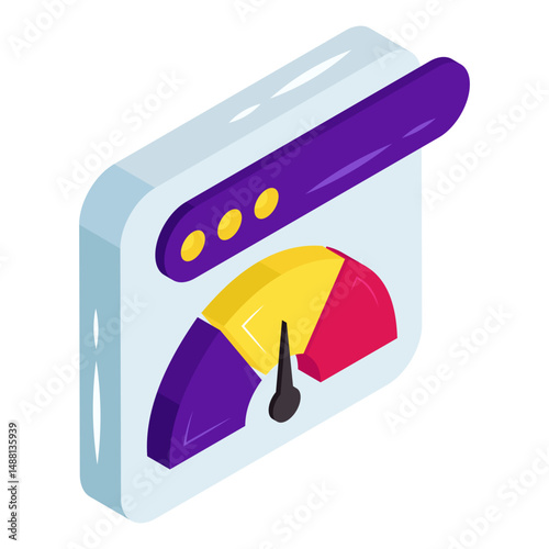 Modern design icon of web speed optimization 