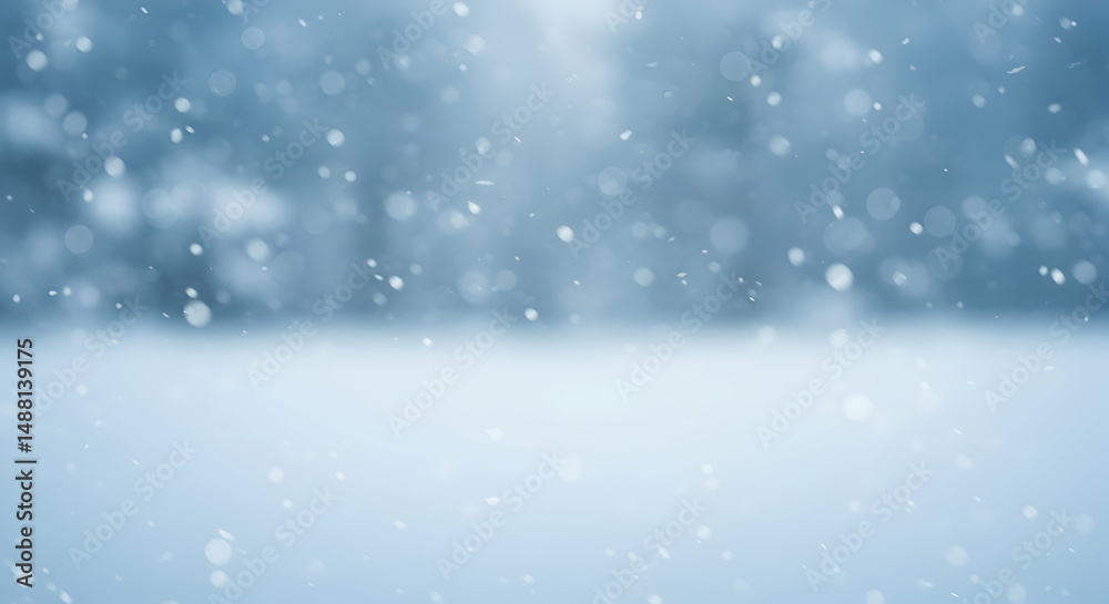 Naklejka premium snow, snowfall, winter, Soft Winter Snowfall Background