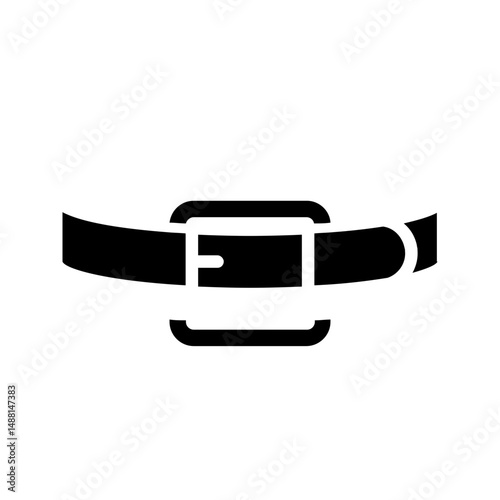 Vector icon of a belt, perfect for fashion and accessory designs.