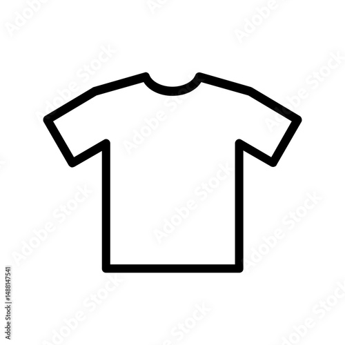 Vector icon of a shirt, ideal for everyday fashion designs.