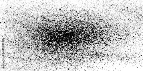 Black charcoal dust, gunpowder isolated on white background and texture, top.