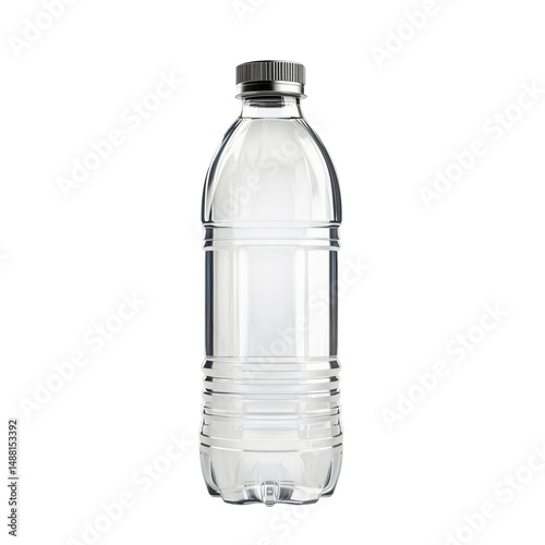 High-quality photo of a eco-friendly water bottle, on a pure white background, cutout ready