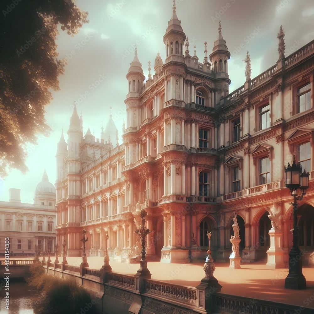 Naklejka premium grand place in brussels belgium