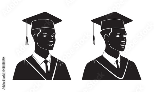 group of students in graduation cap