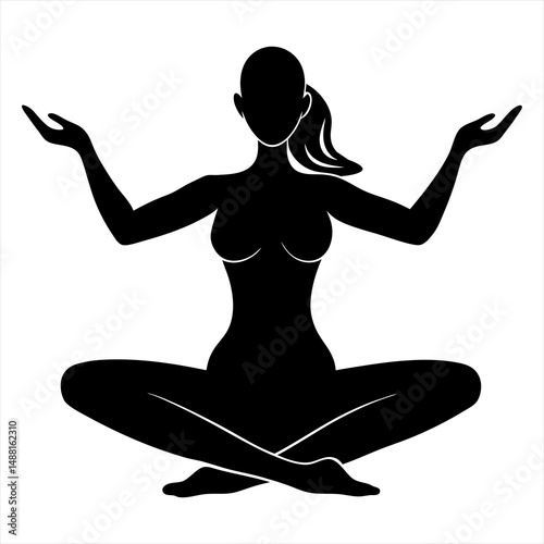 woman doing yoga exercise