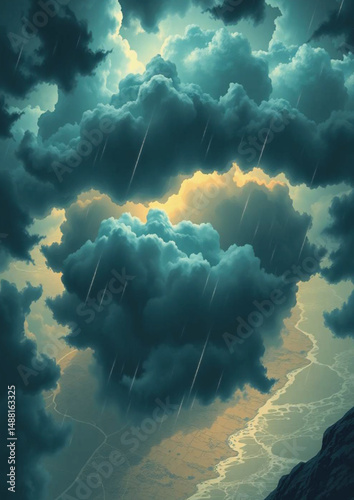 atmospheric, sky, cloudscape, ominous, intense, electricity, moody sky, sky drama, 