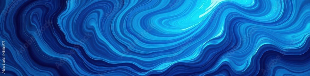 Fototapeta premium Abstract blue swirls, vibrant comic book style, graphic, backdrop