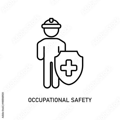 Icon a occupational safety, isolated against a clean background.