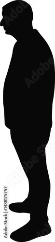 a man body silhouette vector