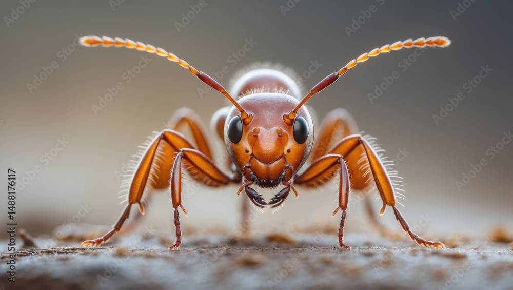 Fototapeta premium Mighty Ant, Detailed Macro Shots of Ants