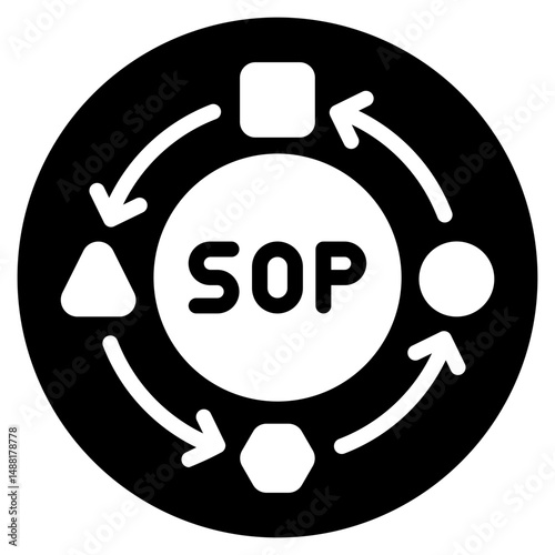 procedure glyph icon