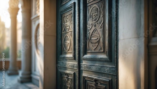 A hermetic entrance located in the museum.