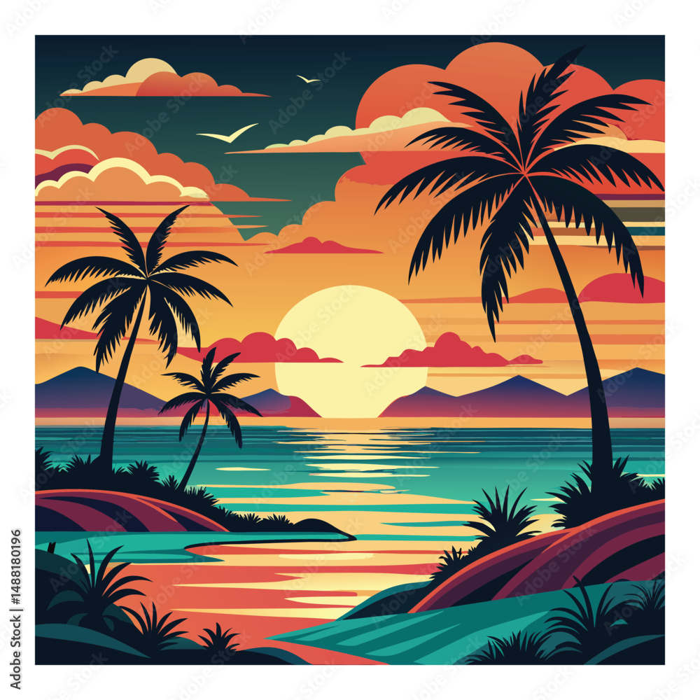 Fototapeta premium tropical beach background