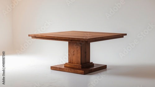 Wood furniture set against a background image