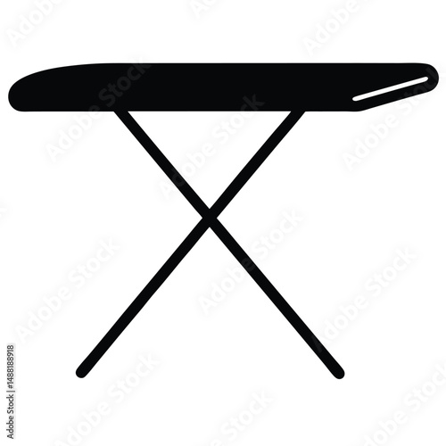 cleaner element isolated ironing board on white background 
