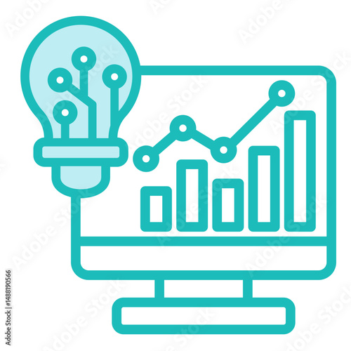 Business Intelligence  Icon Element For Design	