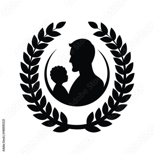 Father Child Laurel Wreath.
