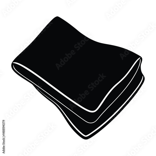 cleaner element isolated microfiber cloth on white background 