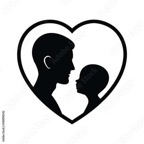 Father Child Love Heart
