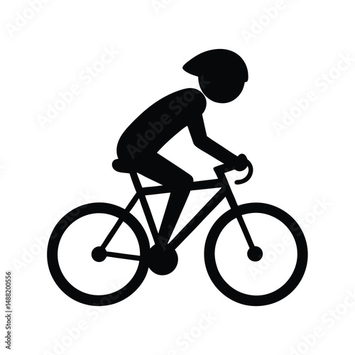 Cyclist Silhouette Graphic Sport.
