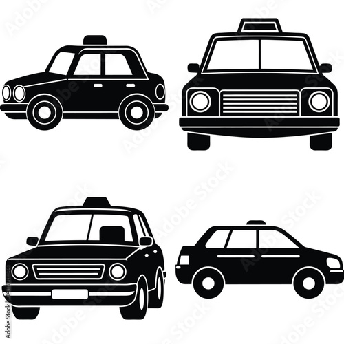 set of taxi cars