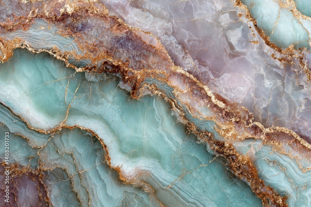 Obraz premium Abstract view of layered marble pattern.