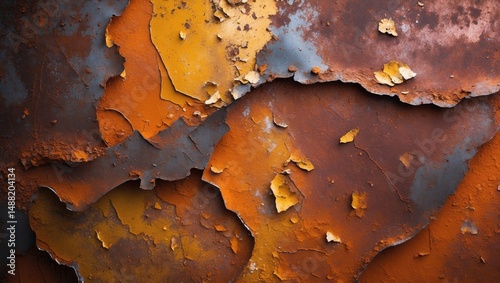 Rusty metal backdrop