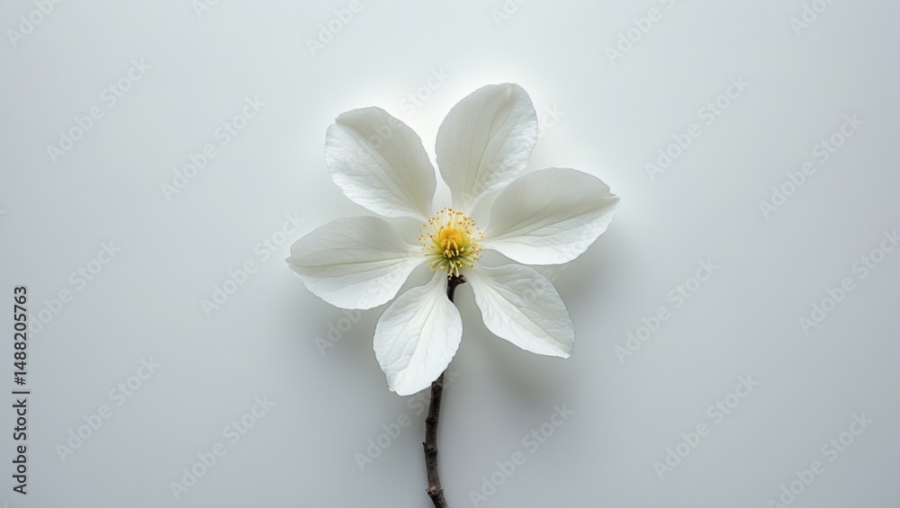 Isolated apple tree blossom on background Isolated apple tree blossom on background