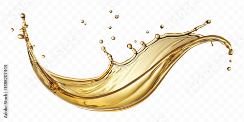 realistic 3d olive, cooking and engine oil splash isolated on white background