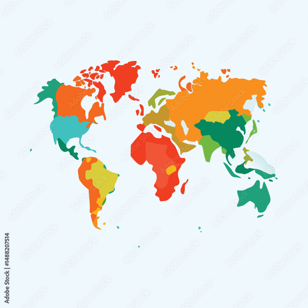 Obraz premium map of the world